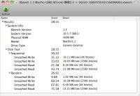 Xbench 1.3 MacPro USB2.0(Front) 鎌蔵2.5 ＋ 5K250-160(HTS542516K9SA00)
