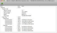 Xbench 1.3 MacPro USB2.0(front) Speedzter Little ＋ TOSHIBA MK1016GAP