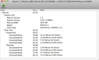 Xbench1.3 MacPro USB2.0(front) DIR-2221SRAIDE＋HTS547575A9E384(5400rpm)x2 RAID0